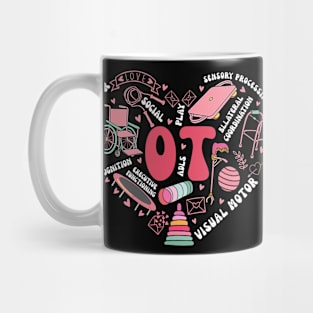 Occupational Therapy Valentines Day Design Cool OT Therapist Mug